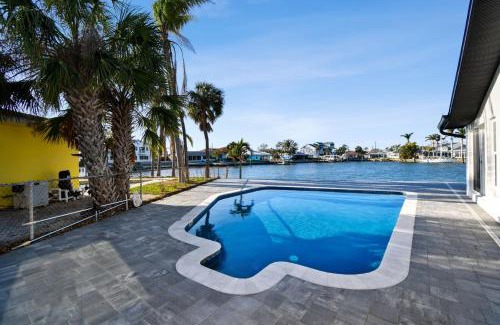 St. Petersburg - Clearwater Villa | Waterfront Home with Heated Pool 2 Miles from Beaches