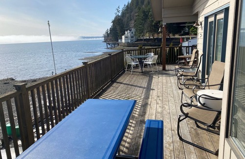 Hoodsport Casa | Casa frente al mar con magníficas vistas del canal Hood