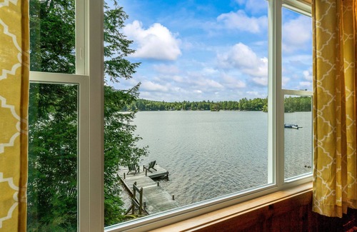 Limerick Casa | Waterfront lake house, Wood stove & Private beach, Solo Bonfire pit