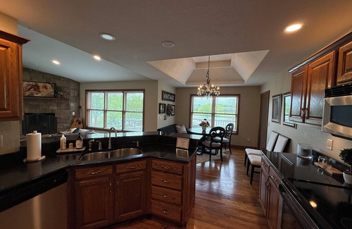 Crestline Casa | Waterfront large house with 2 outdoor living spaces on 40 acres with Winery.