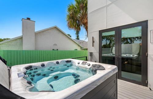 Cocoa Beach Villa | Wave Haven Villas - 2 Luxury Villas - 3BR 3 and a Half BA Each - Sleeps 8 Per Unit - Hot Tub - Across from Beach - Rocket and Beach Views