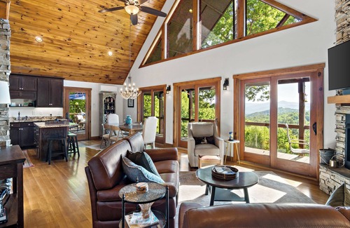 Vein Mountain Cabina | Welcome to Grandview Lodge! A 4 bedroom, 4 bath Mountain Sanctuary with Mtn View