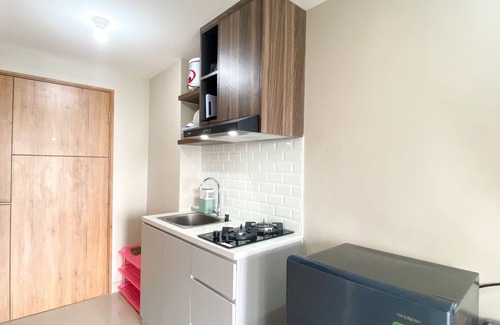 Jakarta Apartamento | Well Furnished and Cozy Studio at LRT City Jatibening Apartment