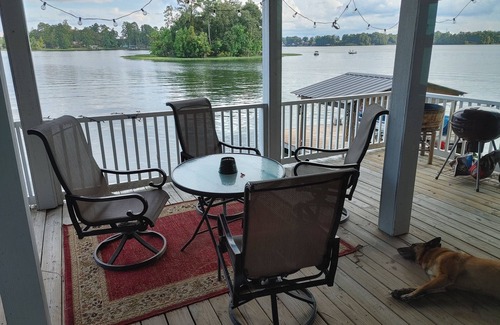 Titus Casa | What a view of our beautiful Lake Jordan. This cabin is sure to charm you .