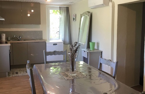 Fargues Otro | piedra blanca cabaña en el campo, con piscina. magnífica vista