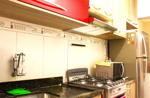 Canto do Forte Apartamento | CÓMODO NUEVO 1 DORMIR.- * WIFI- *-NOCHE DEL BALCÓN GOURMET BEACH