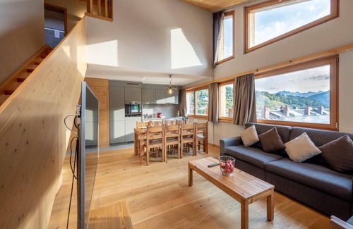 Vercorin Apartamento | Wifi, al pie de las pistas de esquí, sauna, hammam, tv, local para esquís, 94m², Vercorin