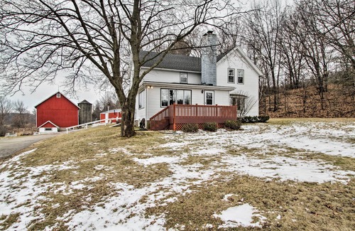 Merrimac Cabaña | Wisconsin River Valley Farmhouse: Fire Pit & View