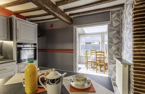 Saint-Nicolas-d'Aliermont Casa | Preciosa casa de vacaciones privada para 5 personas con WIFI, TV, terraza y mascotas permitida