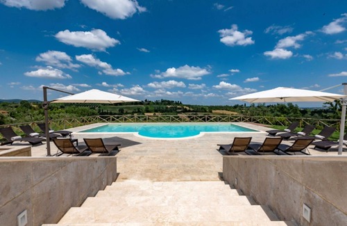 Torrita di Siena Villa | Estupenda casa de vacaciones privada con jacuzzi, piscina privada, A/C, WIFI, TV, patio