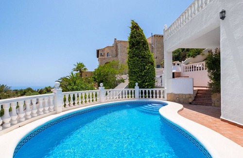 Benitachell Villa | Casa de vacaciones privada con piscina privada, A/C, WIFI, TV, terraza, vista panorámica