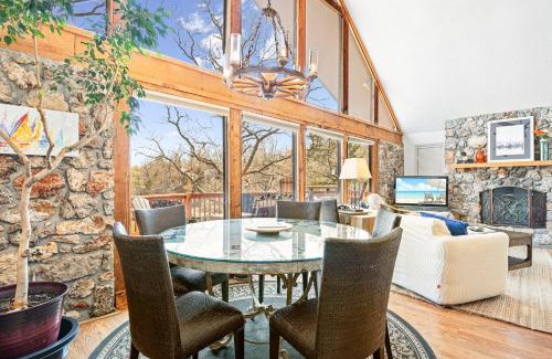 Camdenton Casa | Woodmont Point - Wooded Private Lakefront Retreat with Deep Cove Dock and Great Swimming!