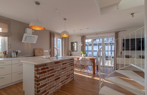 Dranske Casa | Su cabaña con jardín, brillante, acogedora y el mar a la vista