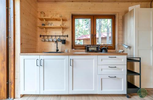 gmina Karsin Casa | Zakątek Wdzydze z widokiem na jezioro -domek nr 19
