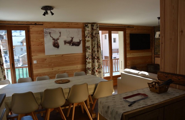 100 m2 le col des Rochilles / 10 personas 4 **** en el centro de Valloire