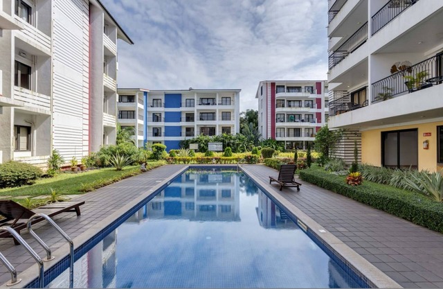 1BR w Pool Sauna Near Calangute Baga Beach