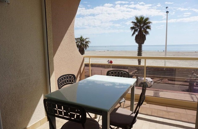 Apartamento de 2 dormitorios con terraza frente al mar Canet Plage
