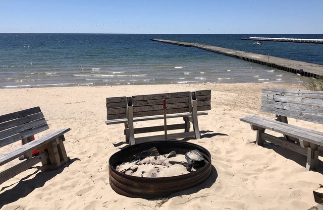 Cabaña clásica de 3 dormitorios en el lago Michigan, mínimo de 3 noches, kayaks incluidos