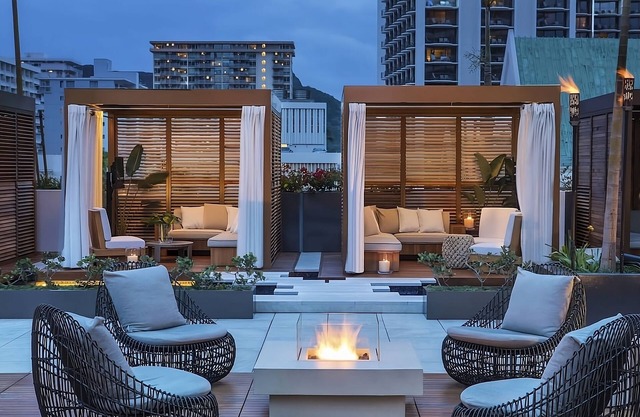 3 x Partial Ocean View 2 Queen Beds Rooms at Alohilani Resort Waikiki Beach