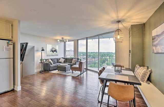 7th-Floor Omaha Condo with Balcony and Park Views