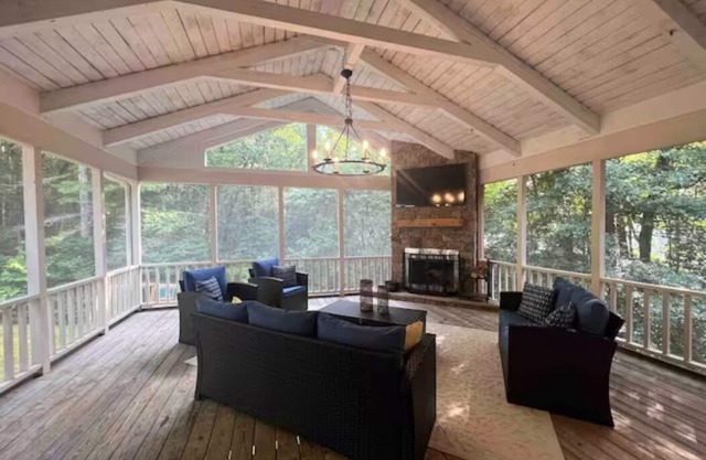 A beautiful, large home located right across the street from Lake Burton.