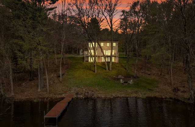 A charming 5-bedroom lake house with AC in Monmouth on Cobbossee Lake.