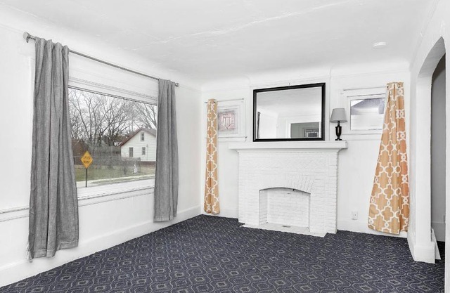 A cozy home with fire place