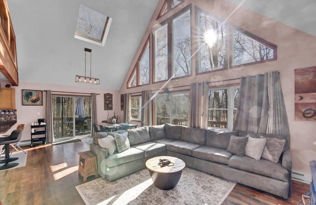 A-Frame Chalet - Mountain modern in Big Bass Lake with pool!