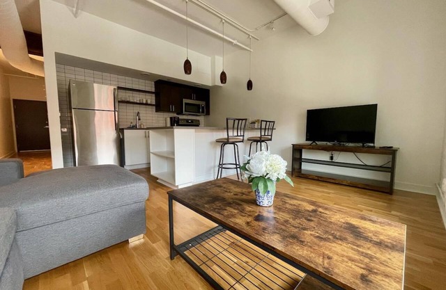 A historic 900 square foot Atrium loft in the heart of the Old Market