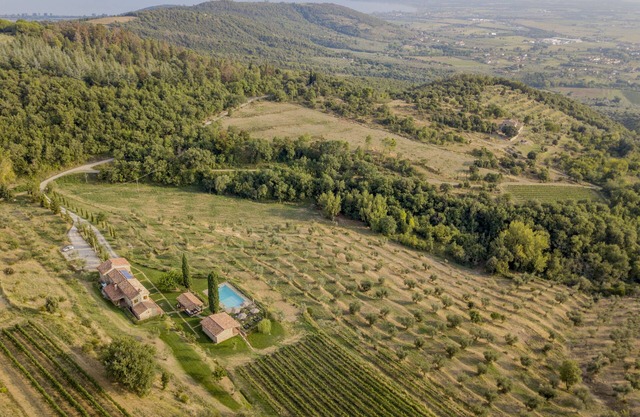 Agriturismo Henni Cortona con sauna y jacuzzi, vista panorámica