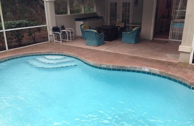 Amelia Island Summer Beach Village Casa con piscina privada y pasos hacia el océano