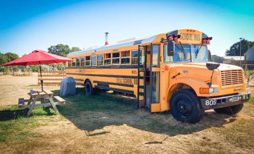 American School Bus Glamping - Somerset