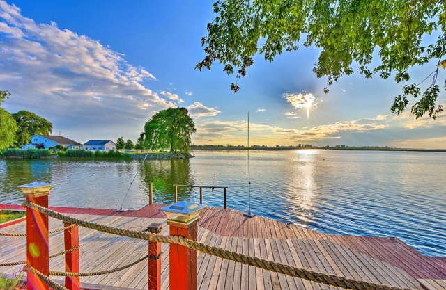 Anchors Away - Waterfront Saginaw Bay Retreat w/Boat dock & Yard!