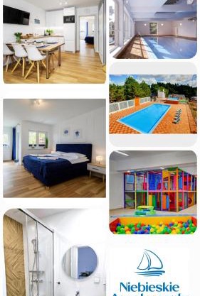 Apartament 11B Niebieskie Apartamenty z basenem krytym, odkrytym, salą zabaw, animacjami