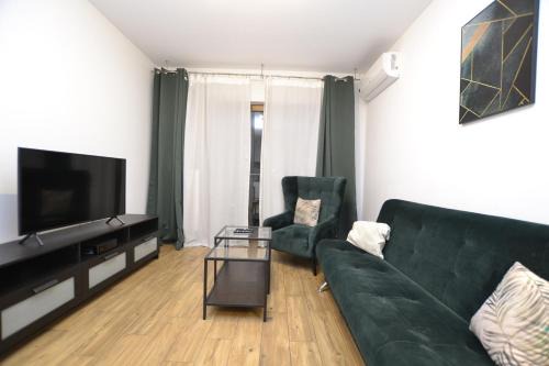 Apartament SZMARAGDOWY z garażem Centrum Gliwic-Klimatyzacja