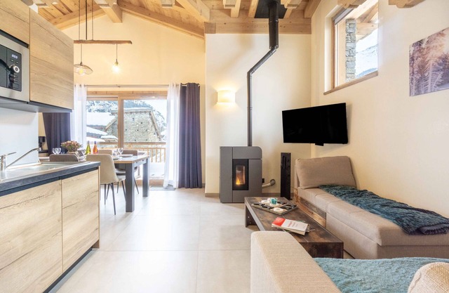 Apartamento 'Chalet La Parrachée' con balcón, Wi-Fi y aire acondicionado