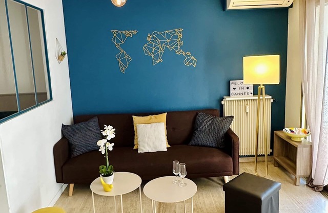 Apartamento Cannes 15 minutos a pie del Palacio de Festivales