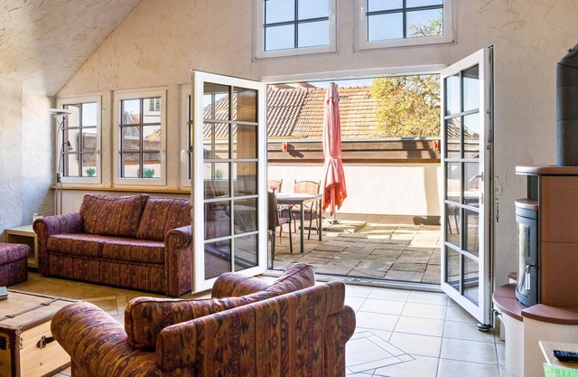 Apartamento 'Ferienwohnung Terrasse' con terraza privada, jardín compartido y Wi-Fi