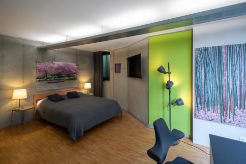 Apartment "Green Bamboo" - Business-30 qm-ruhig-Parkplatz-Arbeitsplatz