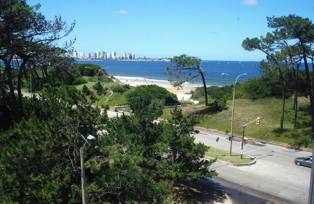 Apartamento sobre la playa mansa en Punta del este