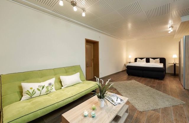 Apartamento, ducha, aseo, sala de estar / dormitorio - Landhotel Karrenberg