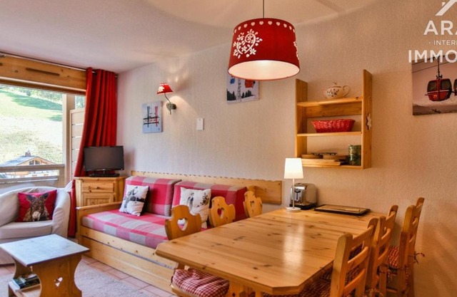 Appartement cosy 4 pers, tout confort, balcon plein sud face aux pistes, idéal famille! - FR-1-391-102