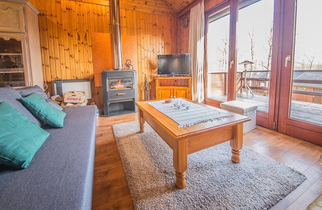 Ardennes chalet Fluffy's home near Somme-Leuze with terrace