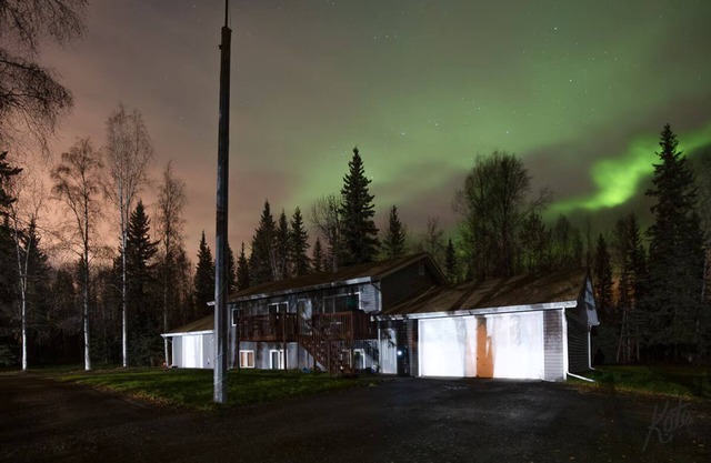 Aurora Lights on Rural 3 Acre Setting