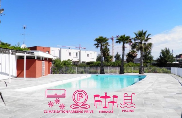 Hermosa villa moderna de 4 habitaciones a 800m de la playa en Sète