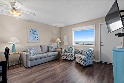 Blue Mist Villas Unit 302 is a 3rd Floor Condo on the Oceanfront in Chery Grove