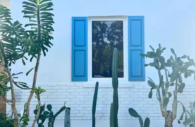 Boho coastal home with patio and natural light