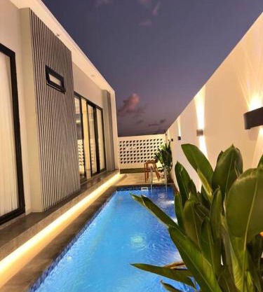 Brand New Two-Bedroom Villa with rice field views.