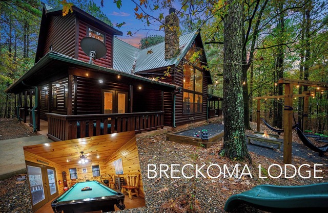 Breckoma Lodge sleep 20 w/ pool table/bocce/hotTub