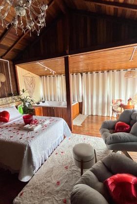 Cabana com banheira de Hidro e vista para o mar, privativa e tranquila localização excelente